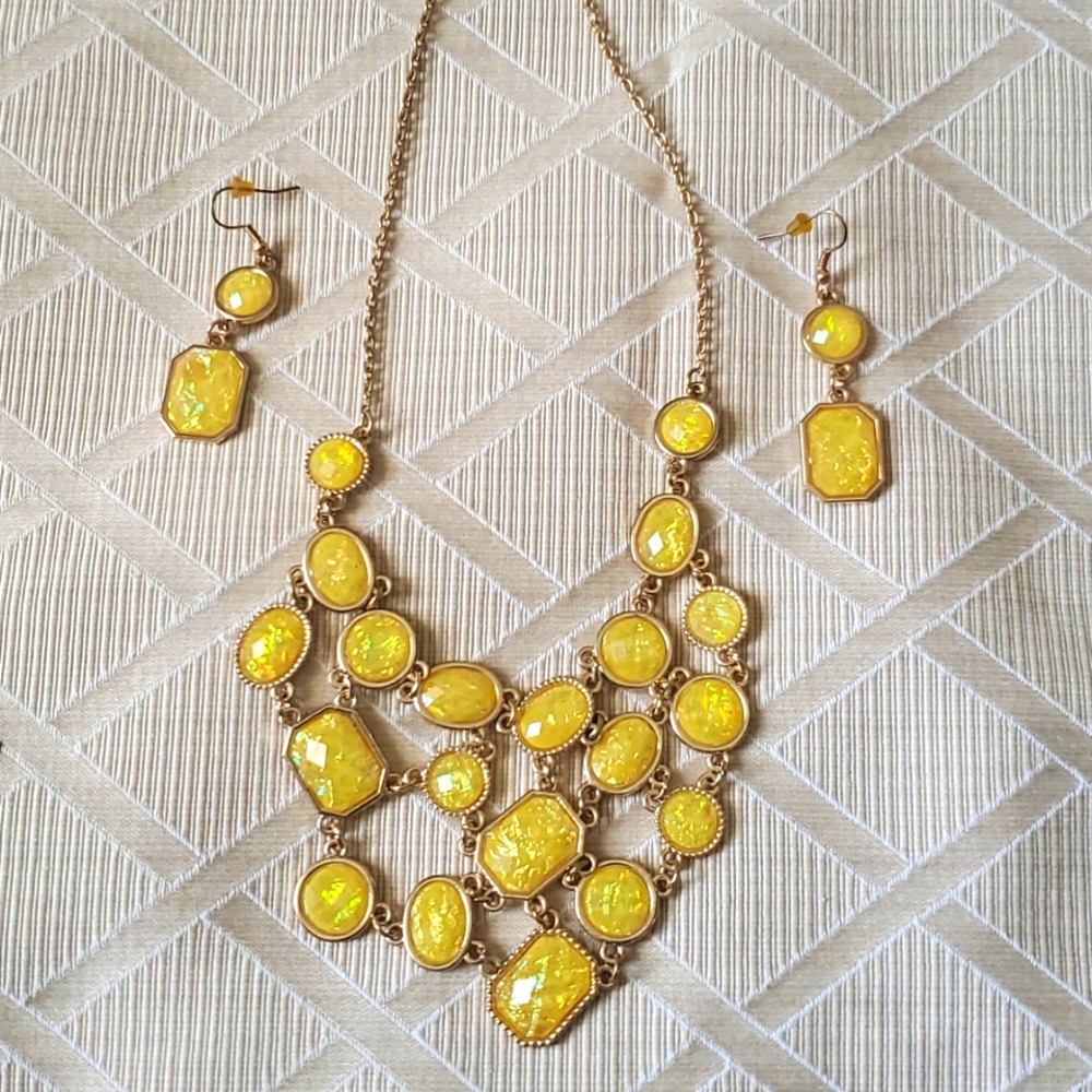 Necklace and earrings set never worn